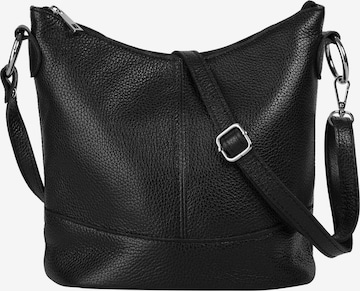 Sac à bandoulière Cluty en noir : devant