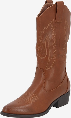 Bottes de cowboy 'Vestias' Palado en marron : devant
