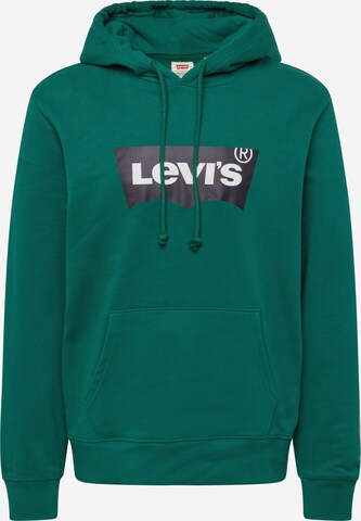 LEVI'S ® Majica 'Standard Graphic Hoodie' | zelena barva: sprednja stran