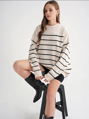 Pull-over oversize MixRay en beige