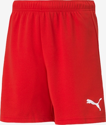 Regular Pantalon de sport 'TeamRise' PUMA en rouge