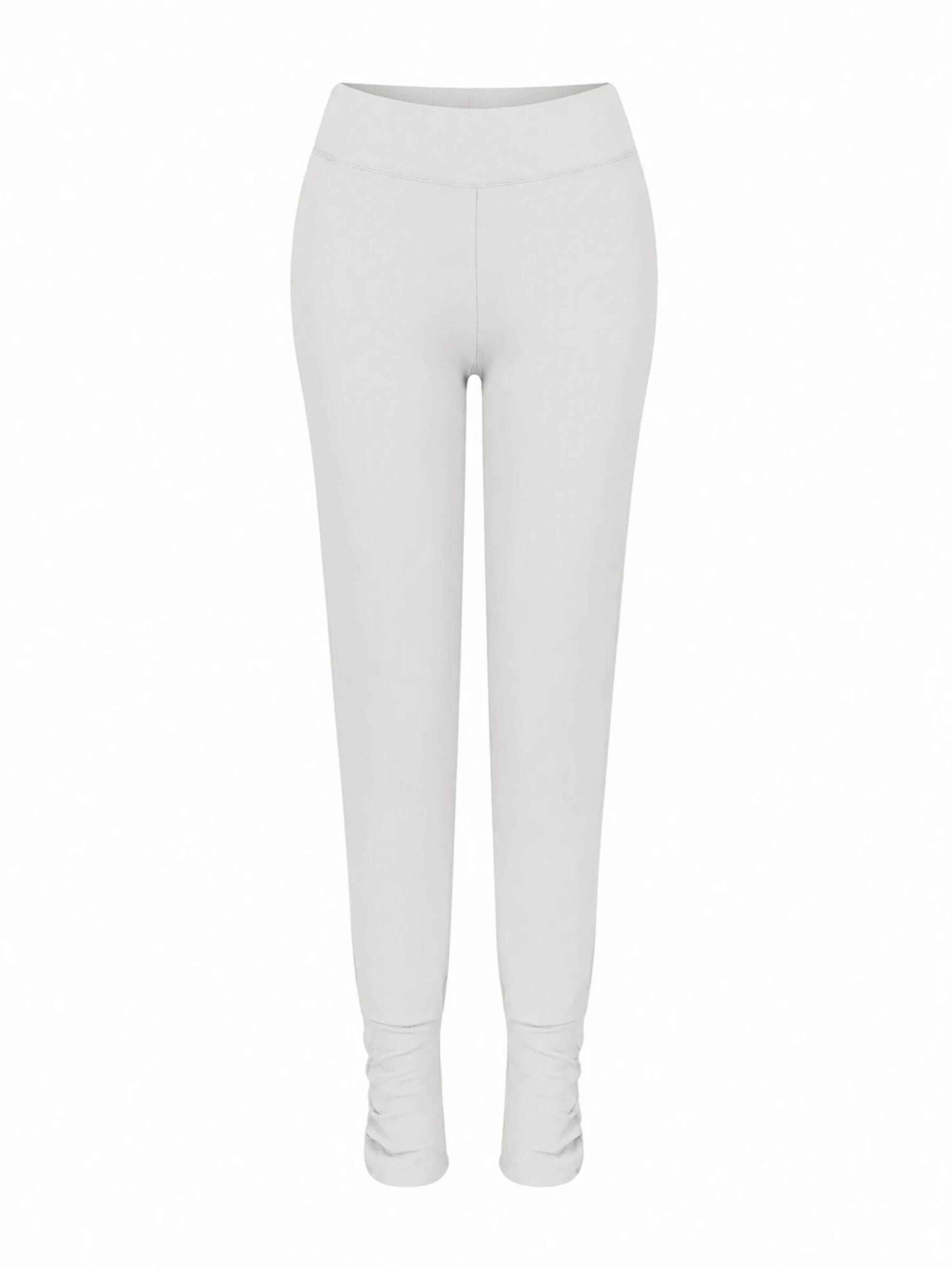 Albero Natur Pants 'Damen Bio-Baumwoll Yogahose' in White: front
