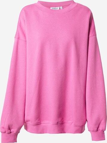 Sweat-shirt WEEKDAY en rose : devant