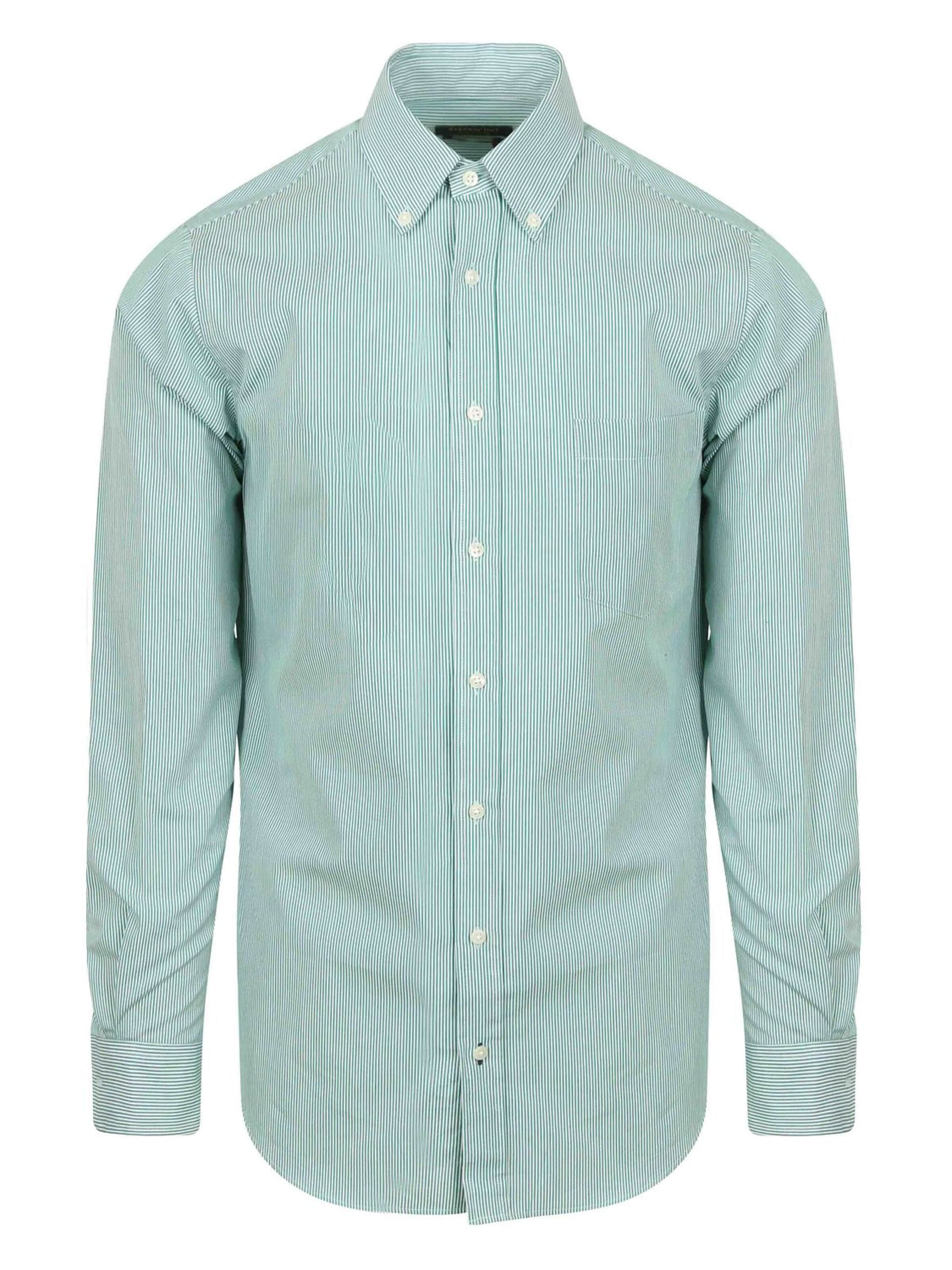 Steppin' out Regular fit Overhemd in Groen: voorkant