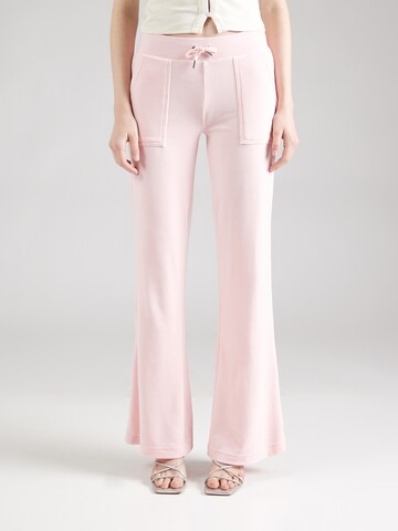Juicy Couture Flared Trousers 'LAYLA' in Pink: front