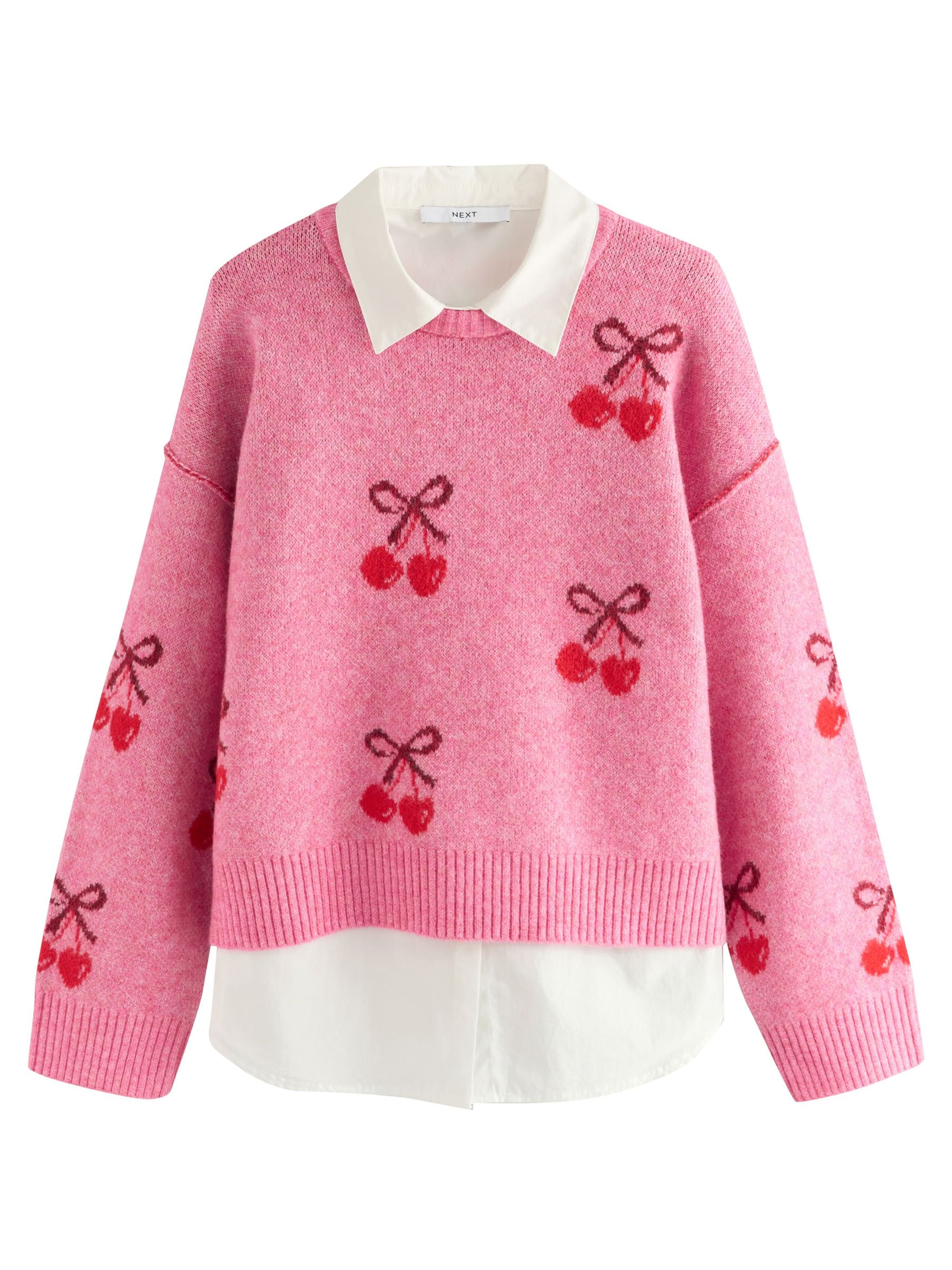 Next Sweater in Pink: front