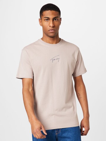 T-Shirt Tommy Jeans en marron : devant