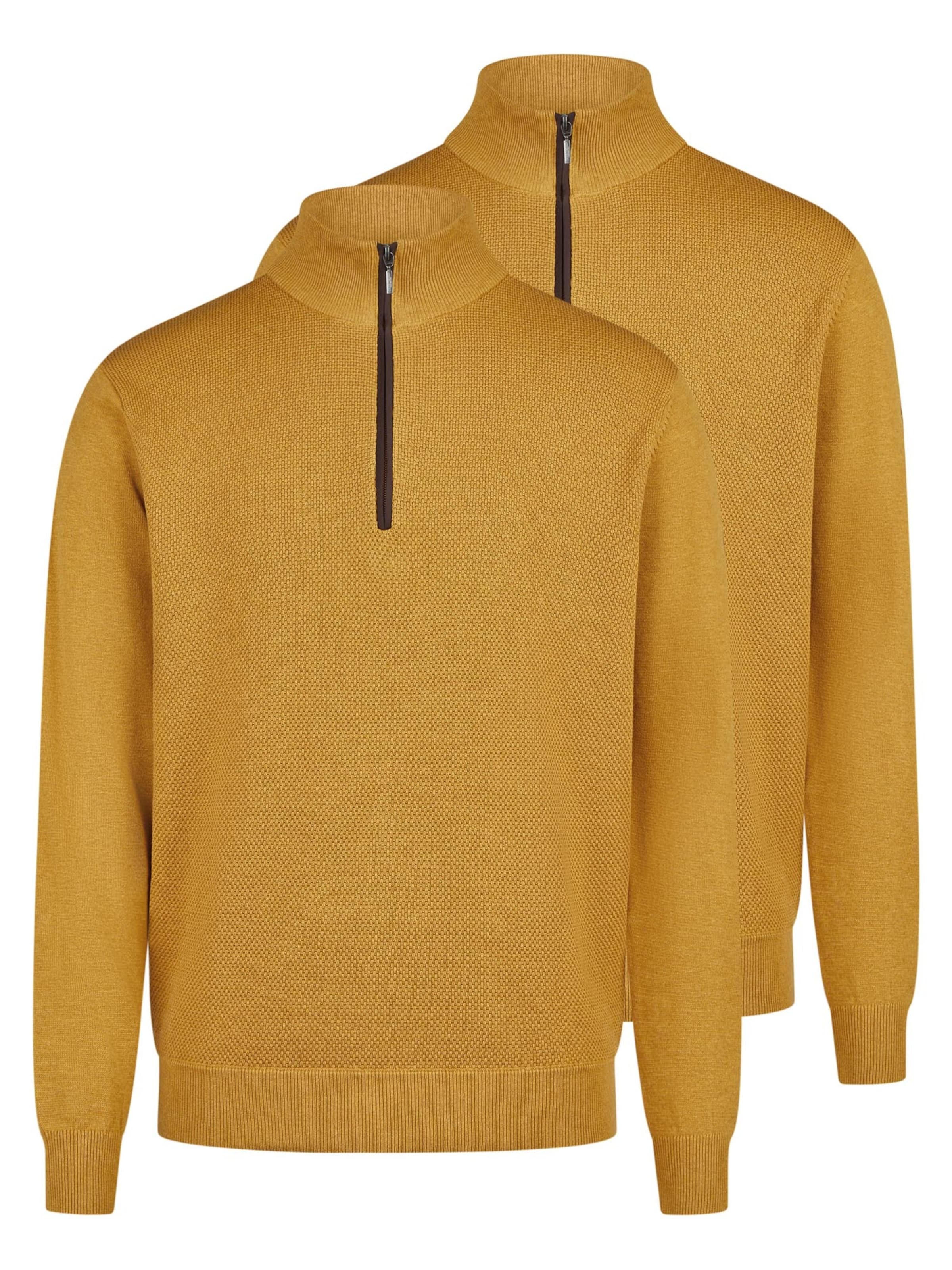 redmond Pullover 'Basic'‌‌‌‌‌‌‌ in Gelb: Vorderseite