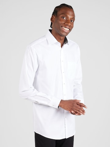 SEIDENSTICKER - Regular Fit Camisa clássica em branco: frente