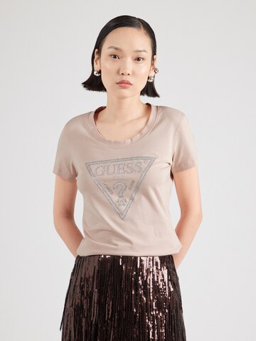 GUESS Футболка в Ярко-розовый: спереди