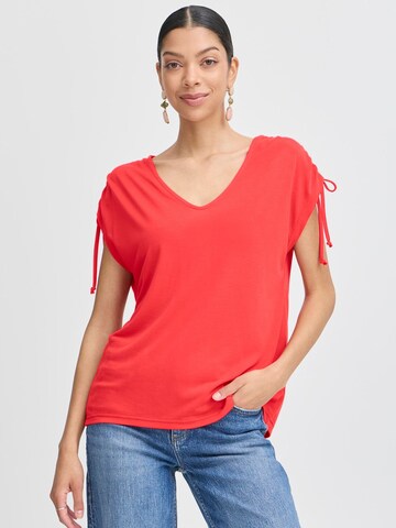 T-shirt 'BYPerl' b.young en rouge : devant