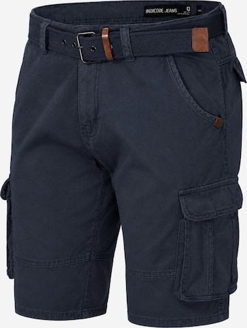 INDICODE Cargo Pants in Blue: front