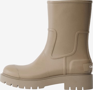 Calvin Klein Jeans Rubber Boots in Grey: front