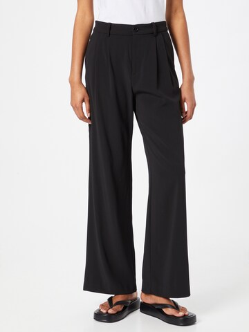 Part Two Wide leg Pleat-Front Pants 'Veanna' in Black: front