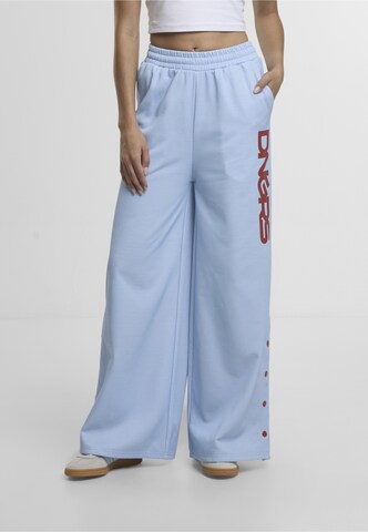 Dangerous DNGRS Wide Leg Hose 'Cold' in Blau