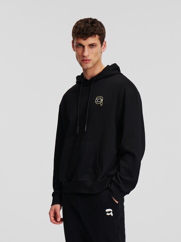 Karl Lagerfeld - Sudadera en negro: frente