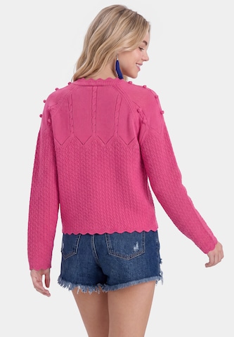IZIA Gebreid vest in Roze
