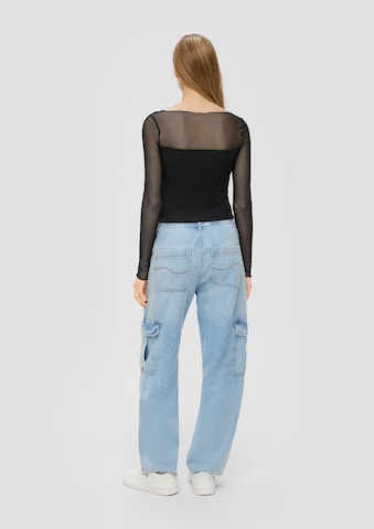 QS Shirt in Schwarz: Rückseite
