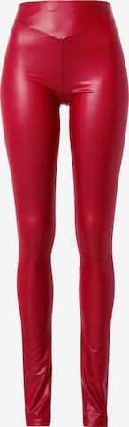 PATRIZIA PEPE - Leggings em vermelho: frente