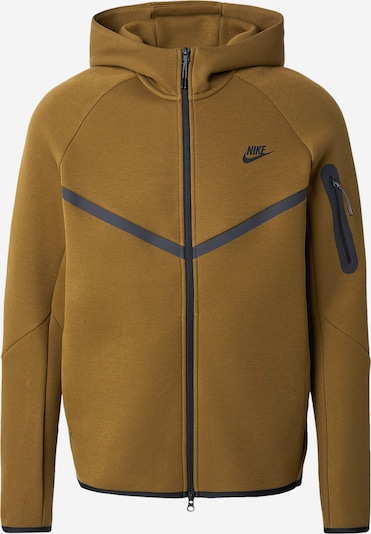 Megztinis be užsegimo 'Tech Fleece' iš Nike Sportswear, spalva – tamsiai mėlyna jūros spalva / alyvuogių spalva, Prekių apžvalga