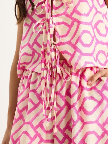 Bianco Lucci - Calças de fato em rosa