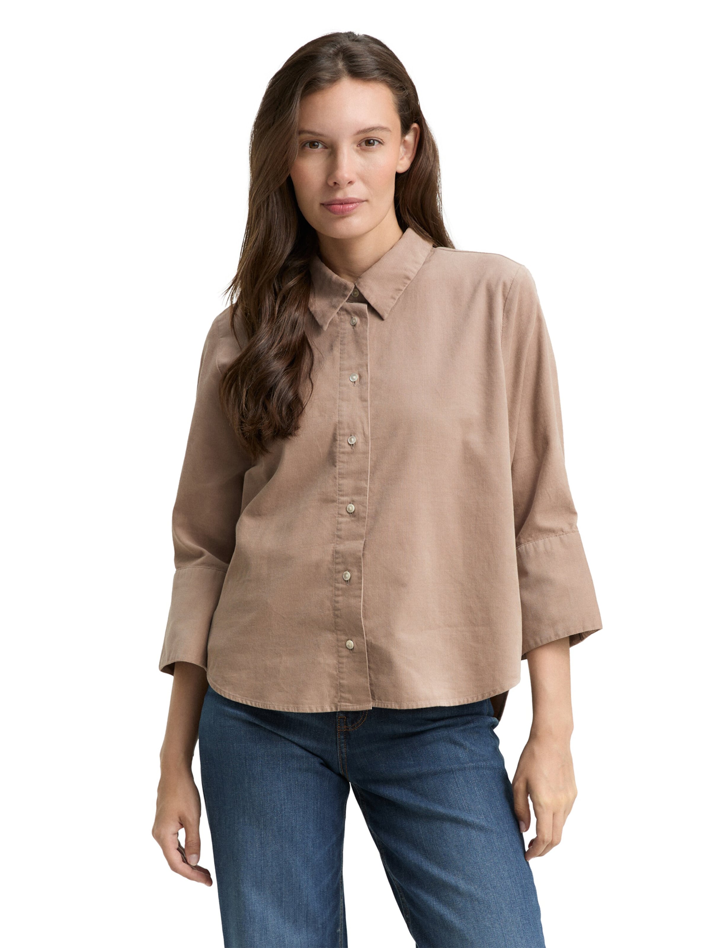 TOM TAILOR Bluse in Braun: Vorderseite