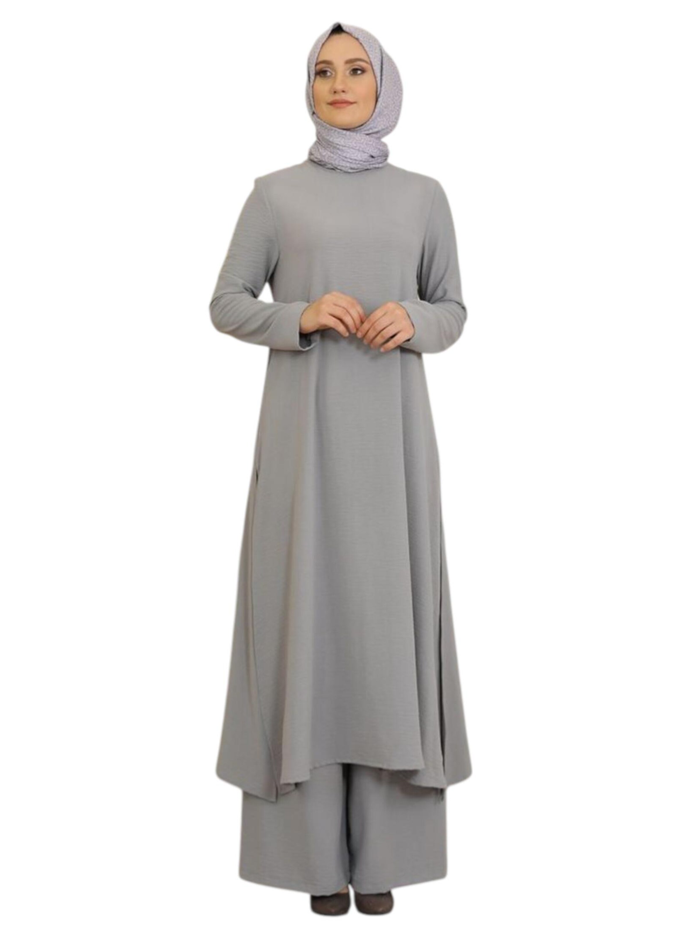 fashionshowcase Buksedragt 'Modest ECE-Set' i grå