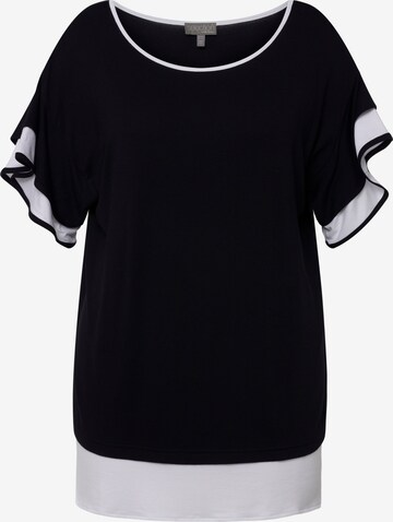 T-shirt Ulla Popken en noir : devant