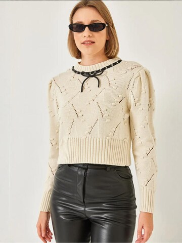 Pull-over 'Pullover' Bianco Lucci en blanc