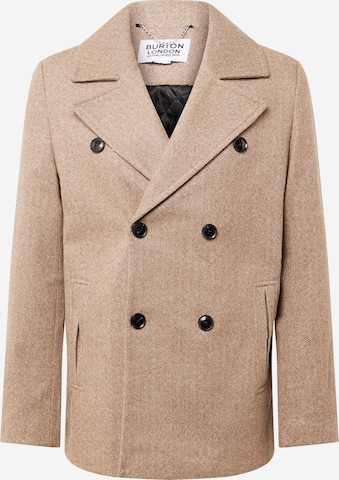 Manteau mi-saison BURTON MENSWEAR LONDON en gris : devant