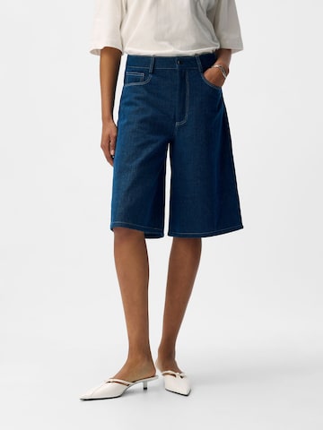 Wide leg Jeans di OBJECT in blu: frontale