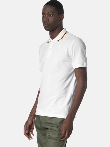 T-Shirt 'JUD PIQUE SLIM' K-Way en blanc
