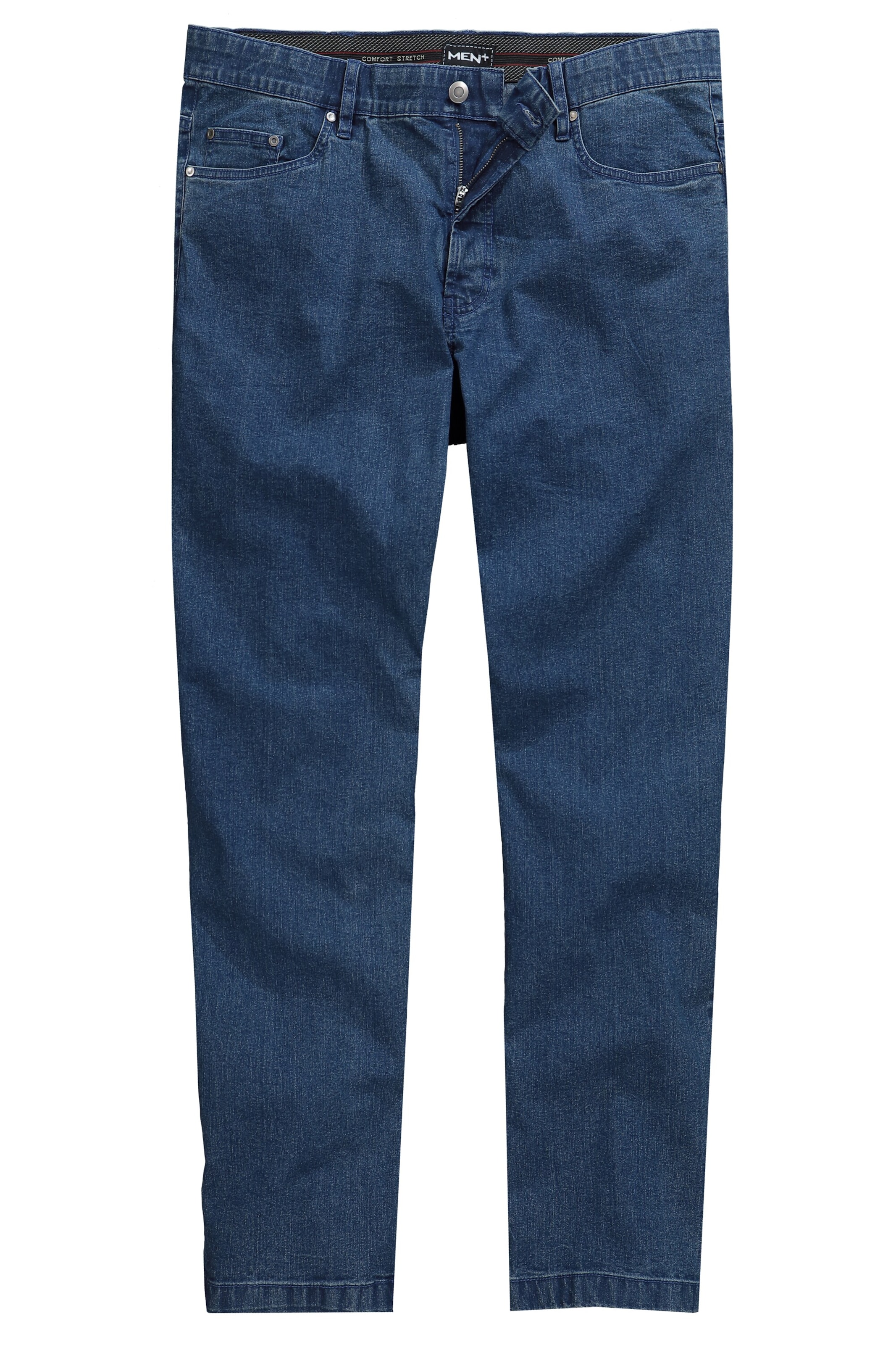 Men Plus Jeans in Blue: front