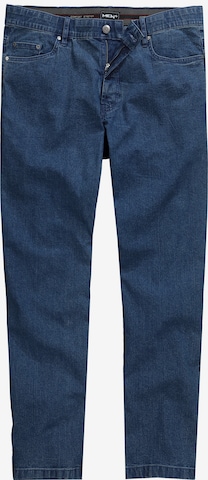 Men Plus Jeans in Blue: front