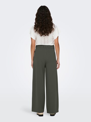 JDY Wide Leg Hose 'JDYGeggo' in Grün