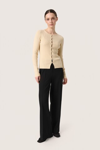 SOAKED IN LUXURY Cardigan 'Spina' i beige