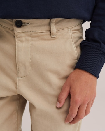 WE Fashion Slim fit Pants in Beige