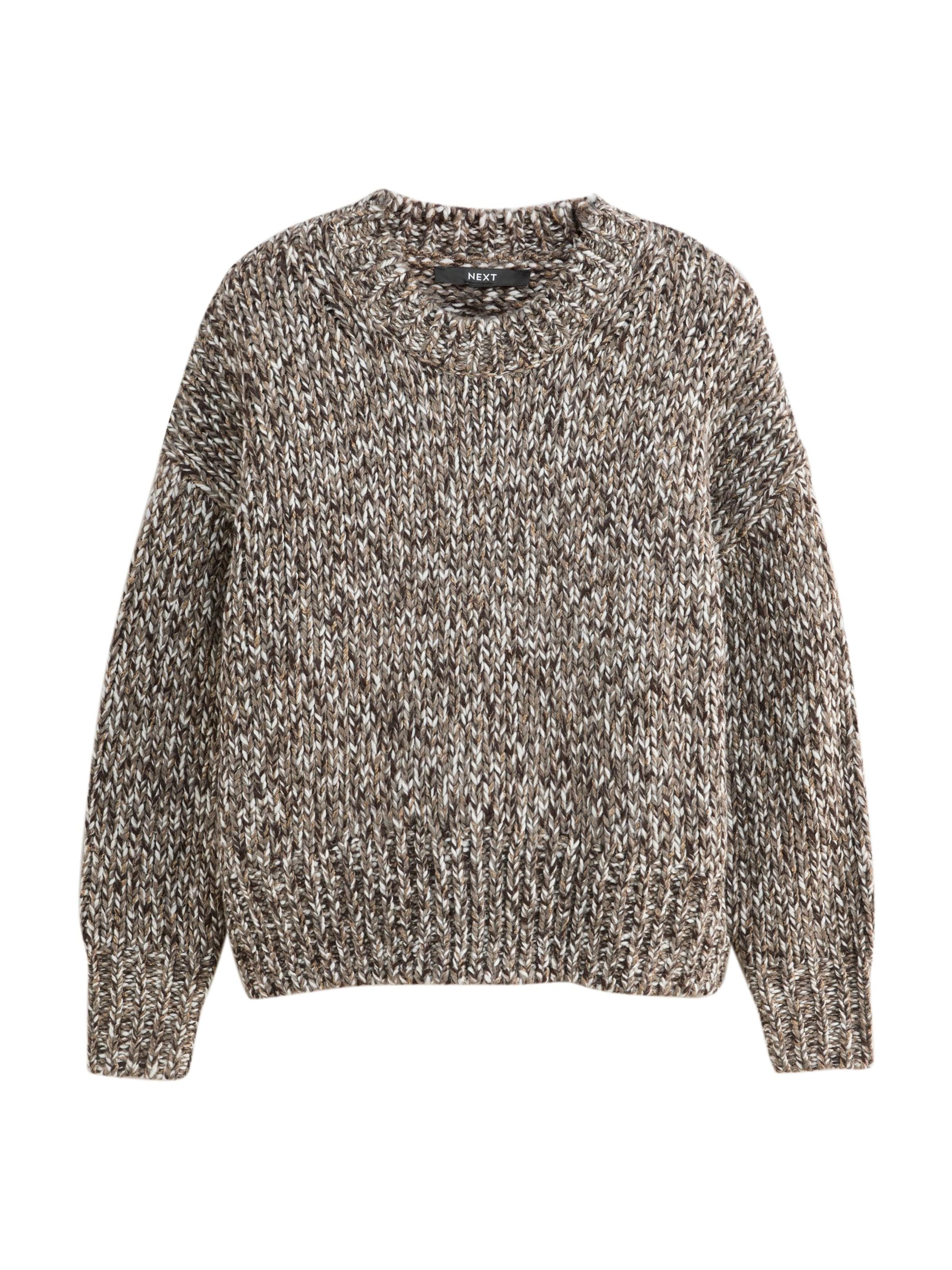 Next Pulover | rjava barva: sprednja stran
