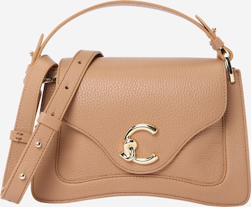 Sac bandoulière Coccinelle en beige : devant