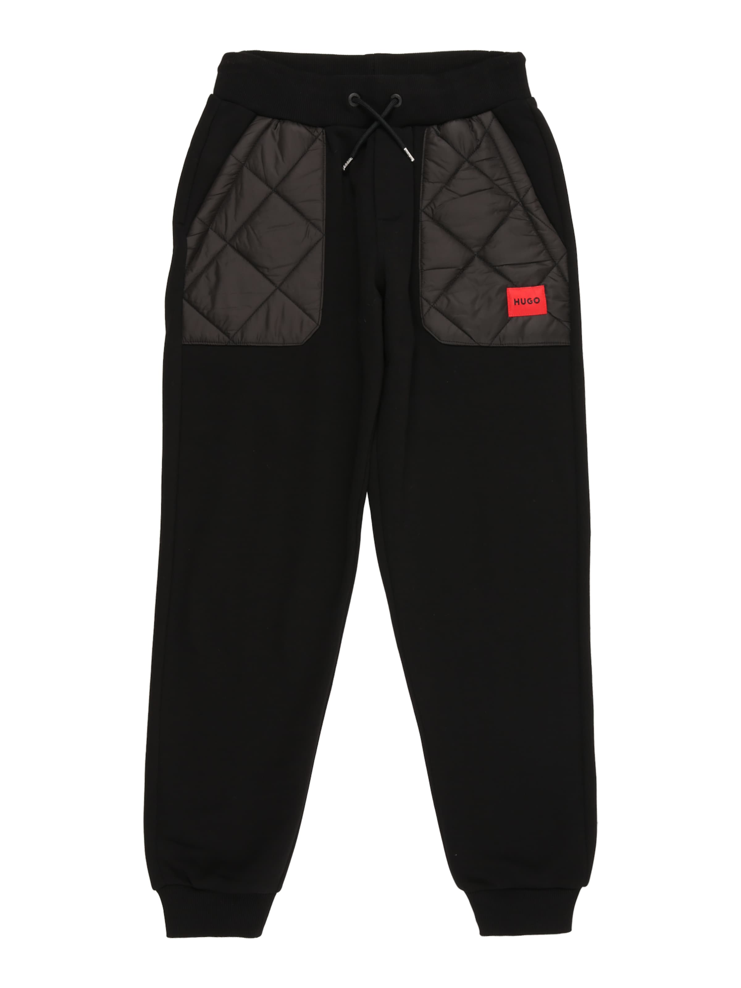 HUGO - Tapered Pantalón en negro: frente