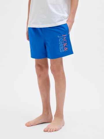 Pantaloncini da bagno di Jack & Jones Junior in blu: frontale