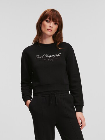 Karl Lagerfeld Sweatshirt in Black: front