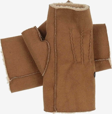 LOEVENICH Handstulpen in Braun: Vorderseite