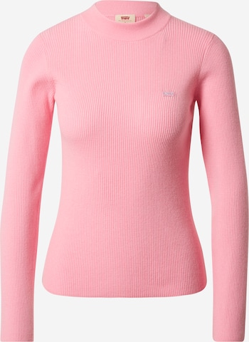 LEVI'S ® Πουλόβερ 'Crew Rib Sweater' σε ροζ: μπροστά