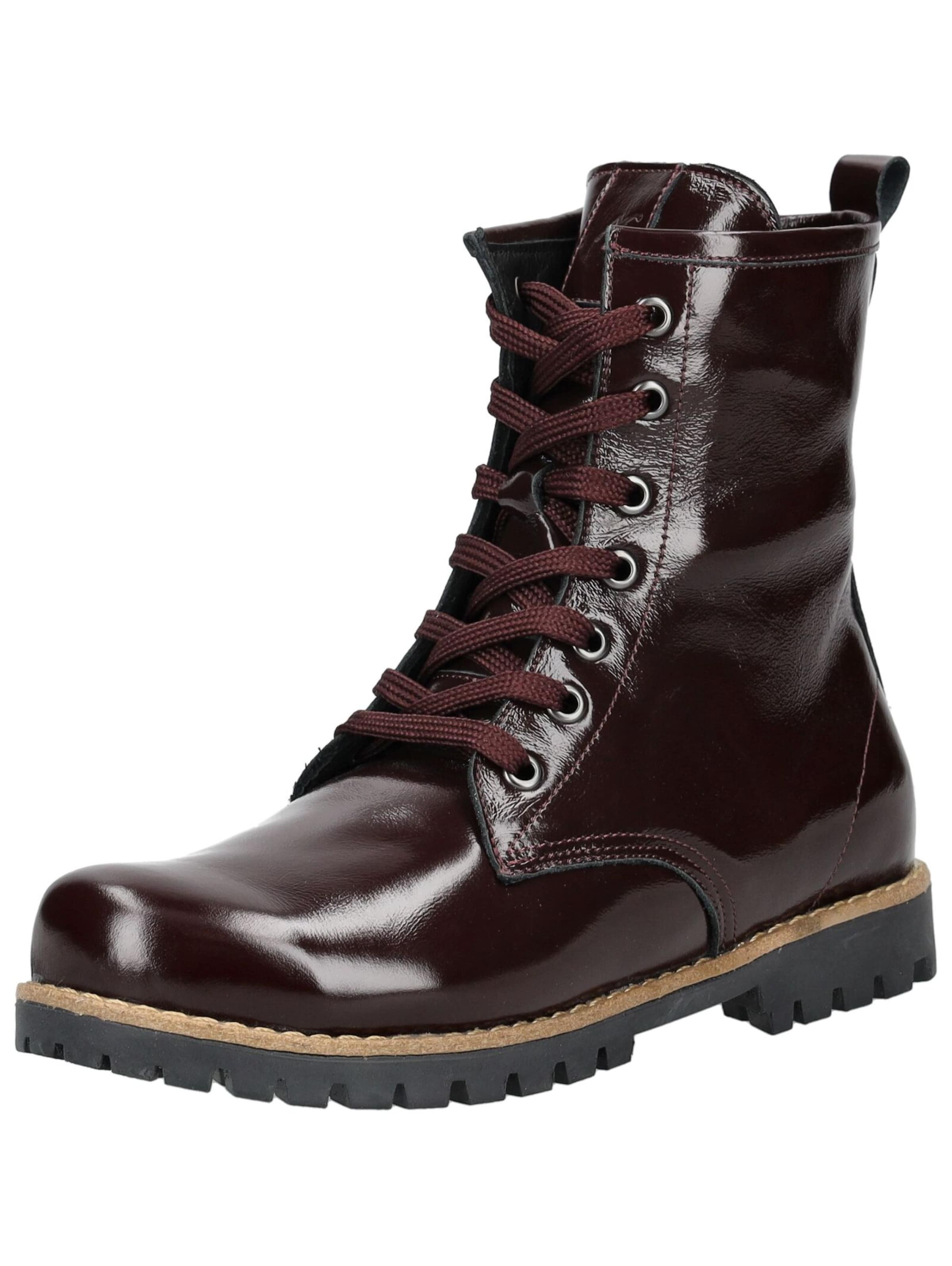 Stivaletto stringato di ANDREA CONTI in rosso: frontale