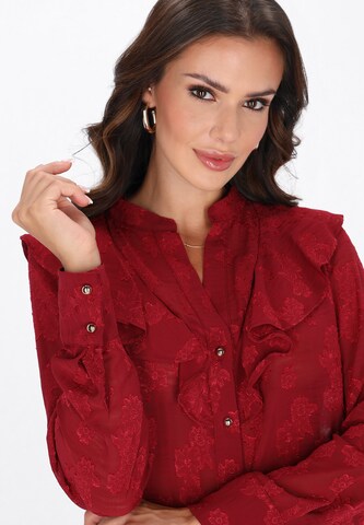 Chemisier faina en rouge