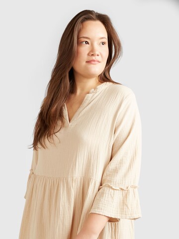 ONLY Carmakoma Dress 'CARThyra' in Beige