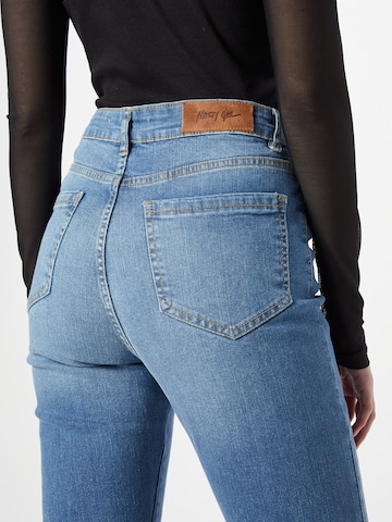 Nasty Gal Flared Jeans in Blue