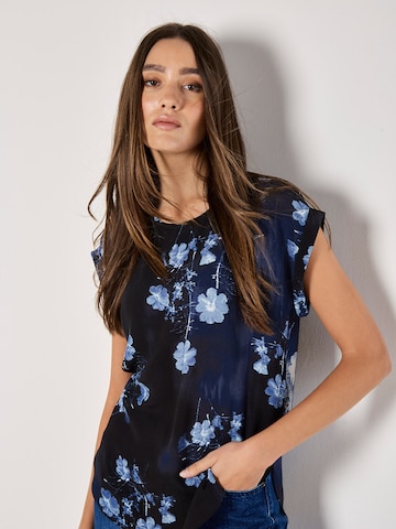 T-shirt Apricot en bleu : devant