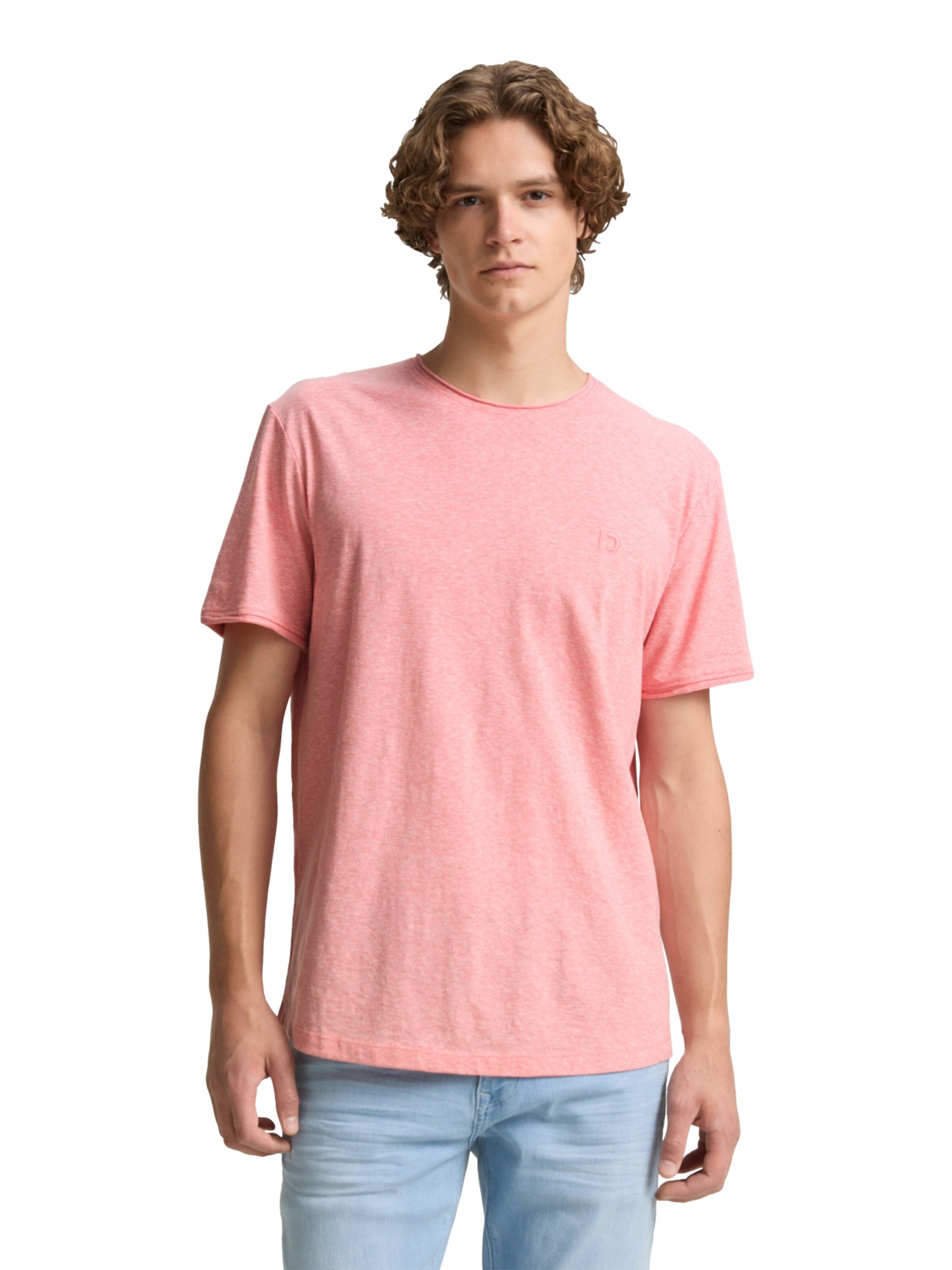 TOM TAILOR DENIM regular Bluser & t-shirts i pink: forside